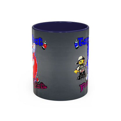 tag that - Accent Mug (grey-light grey)