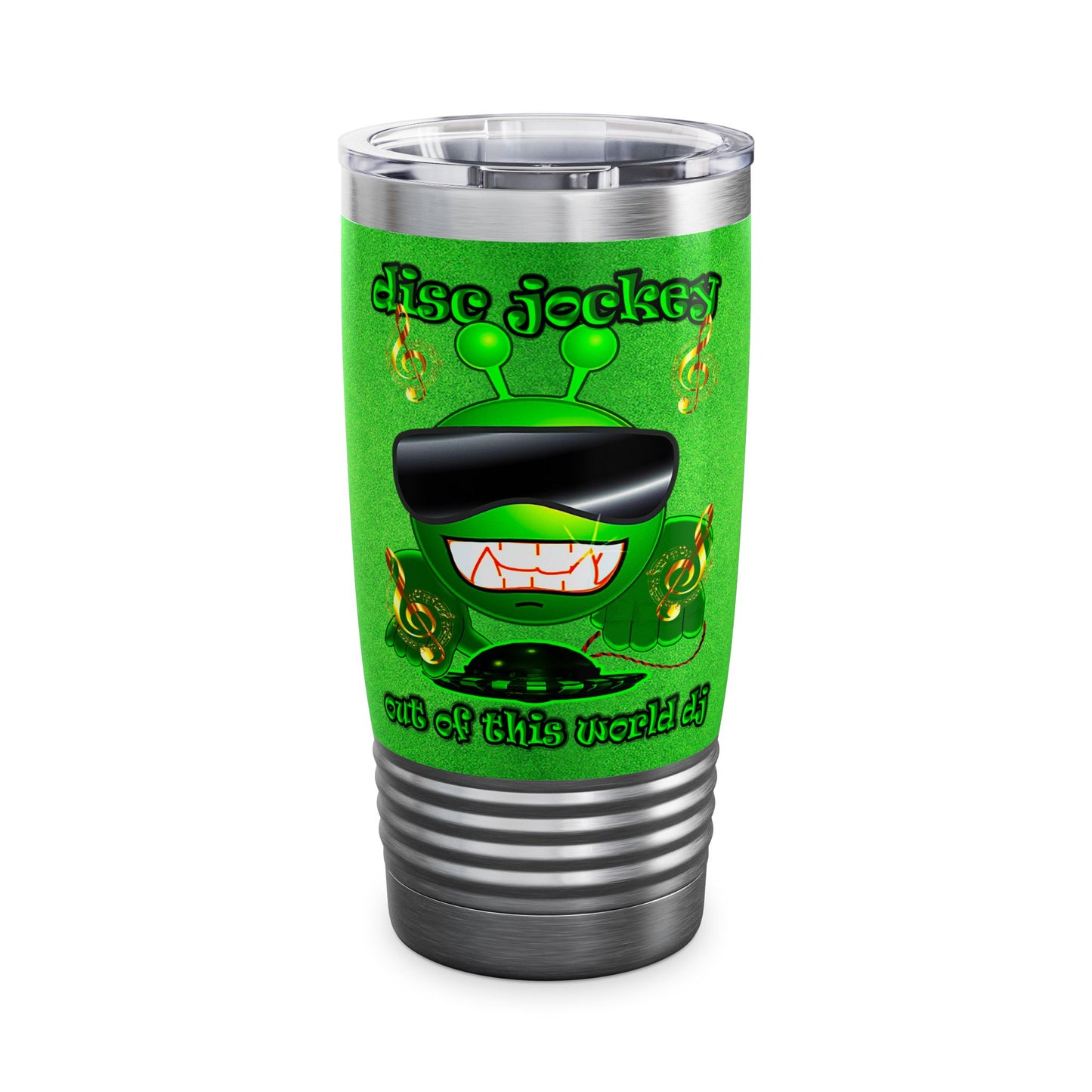 disc jockey - Ringneck Tumbler, 20oz (green turf)