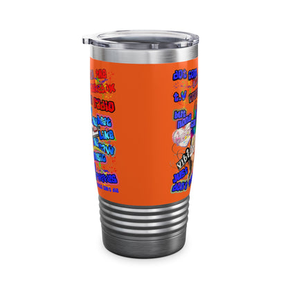 drop the beat - Ringneck Tumbler, 20oz (orange)