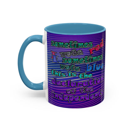 declaration of the independents - Accent Mug (purple wave)