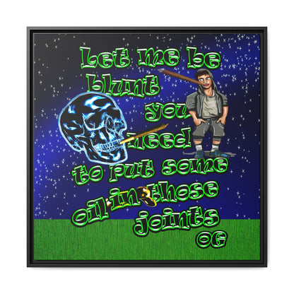 og - framed canvas art ('snoops' background)