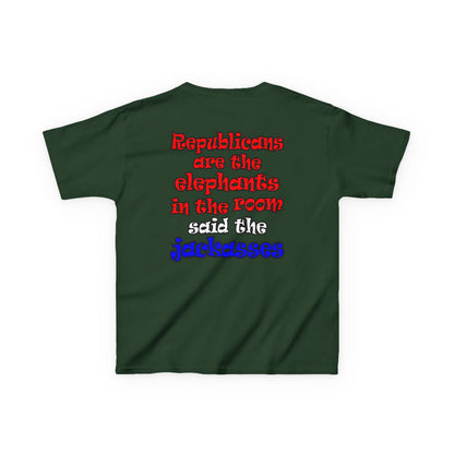 donkeys and elephants - Kids Heavy Cotton™ Tee