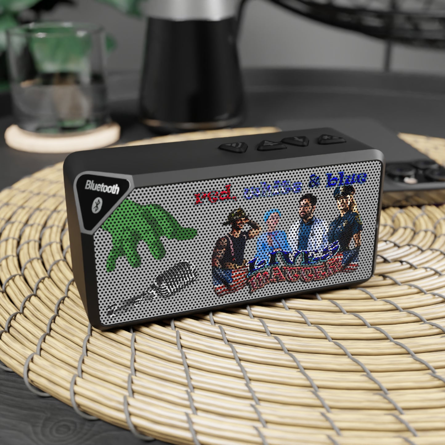 rw&b lives matter - Jabba Bluetooth Speaker (light grey)