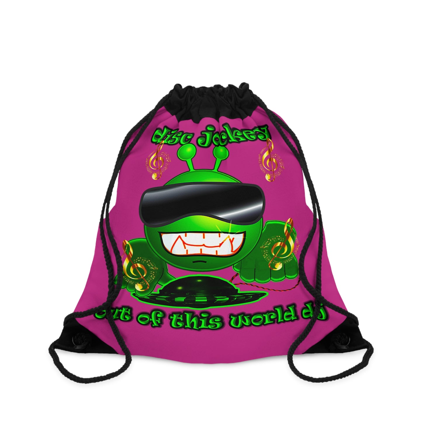 disc jockey - Drawstring Bag (pink)