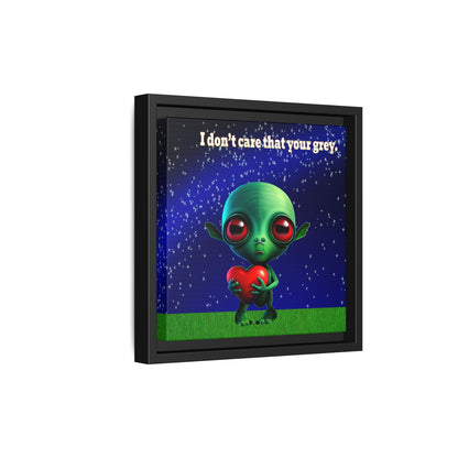 I don't care that your grey - framed canvas art ('snoops' background)