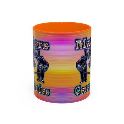 em cee squared - Accent Mug (color blur)
