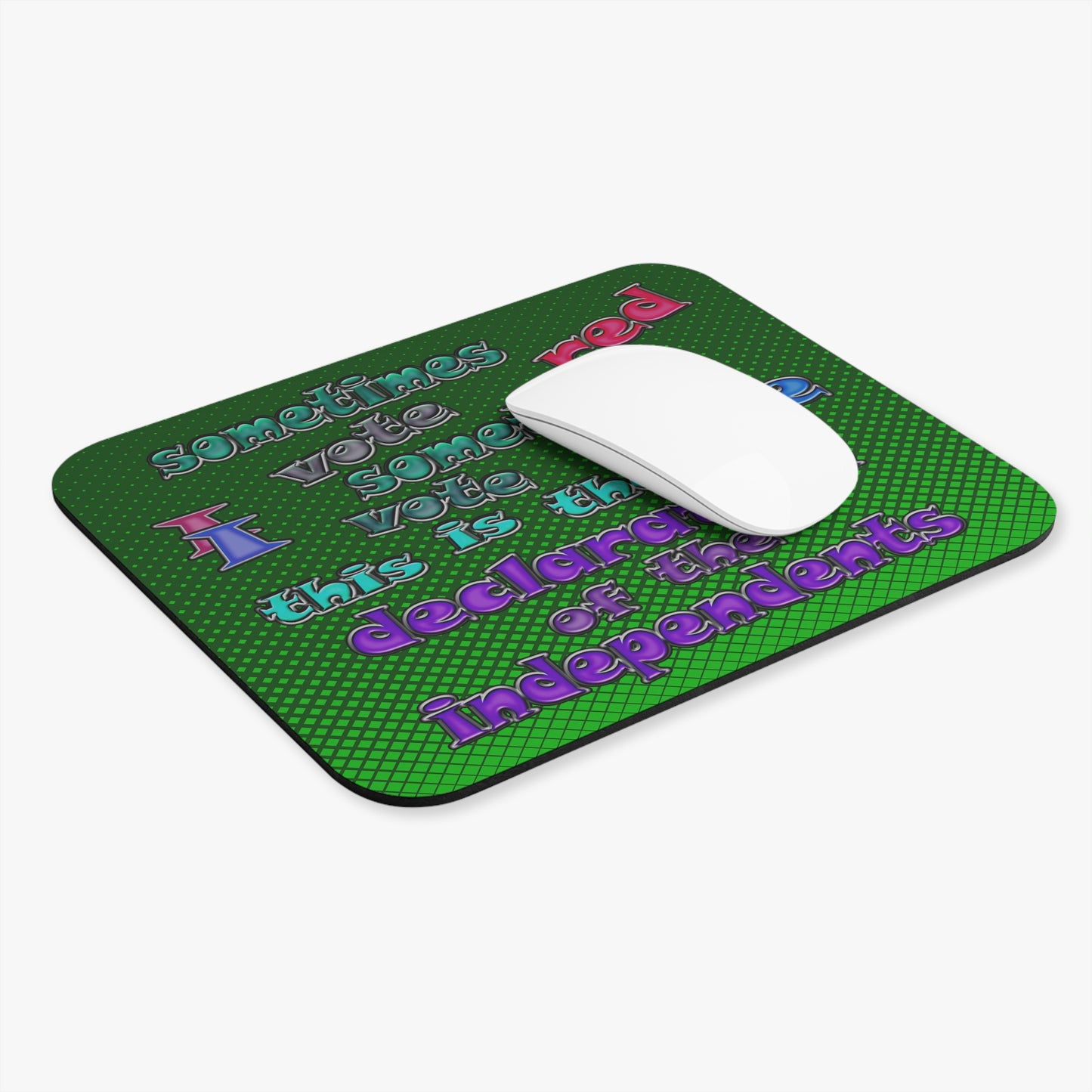 declaration of the independents - Mouse Pad (Rectangle) (logo green)