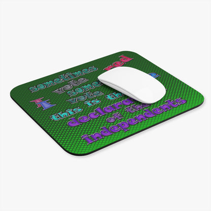 declaration of the independents - Mouse Pad (Rectangle) (logo green)