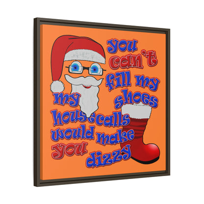 santa's shoes - framed canvas art (crusta)