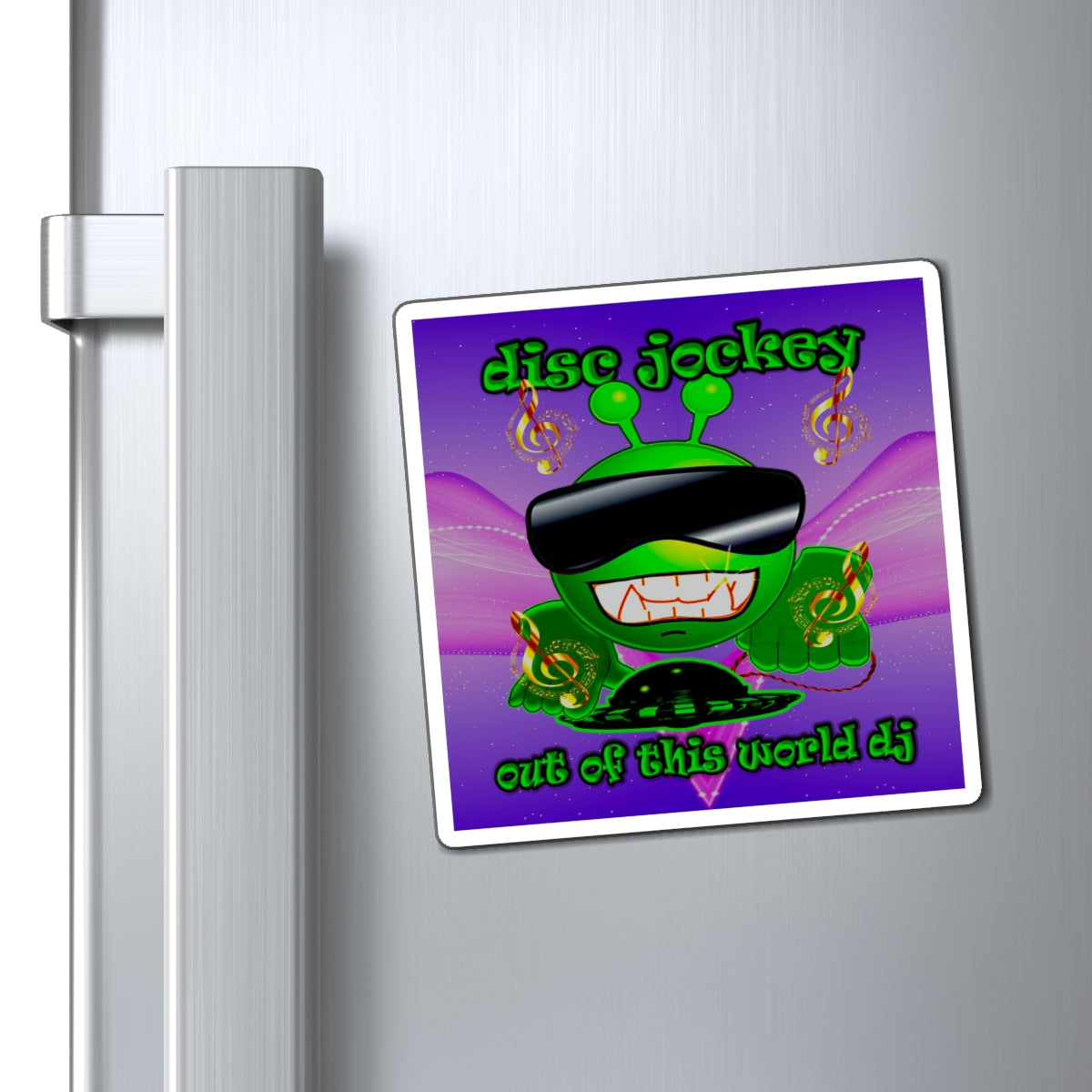 disc jockey - Magnets - (purple-pink wave)