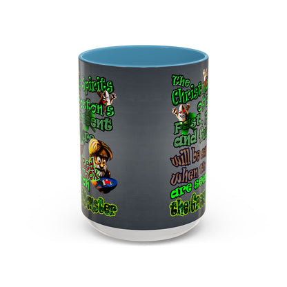christmas spirits of boston - Accent Mug (grey-light grey)