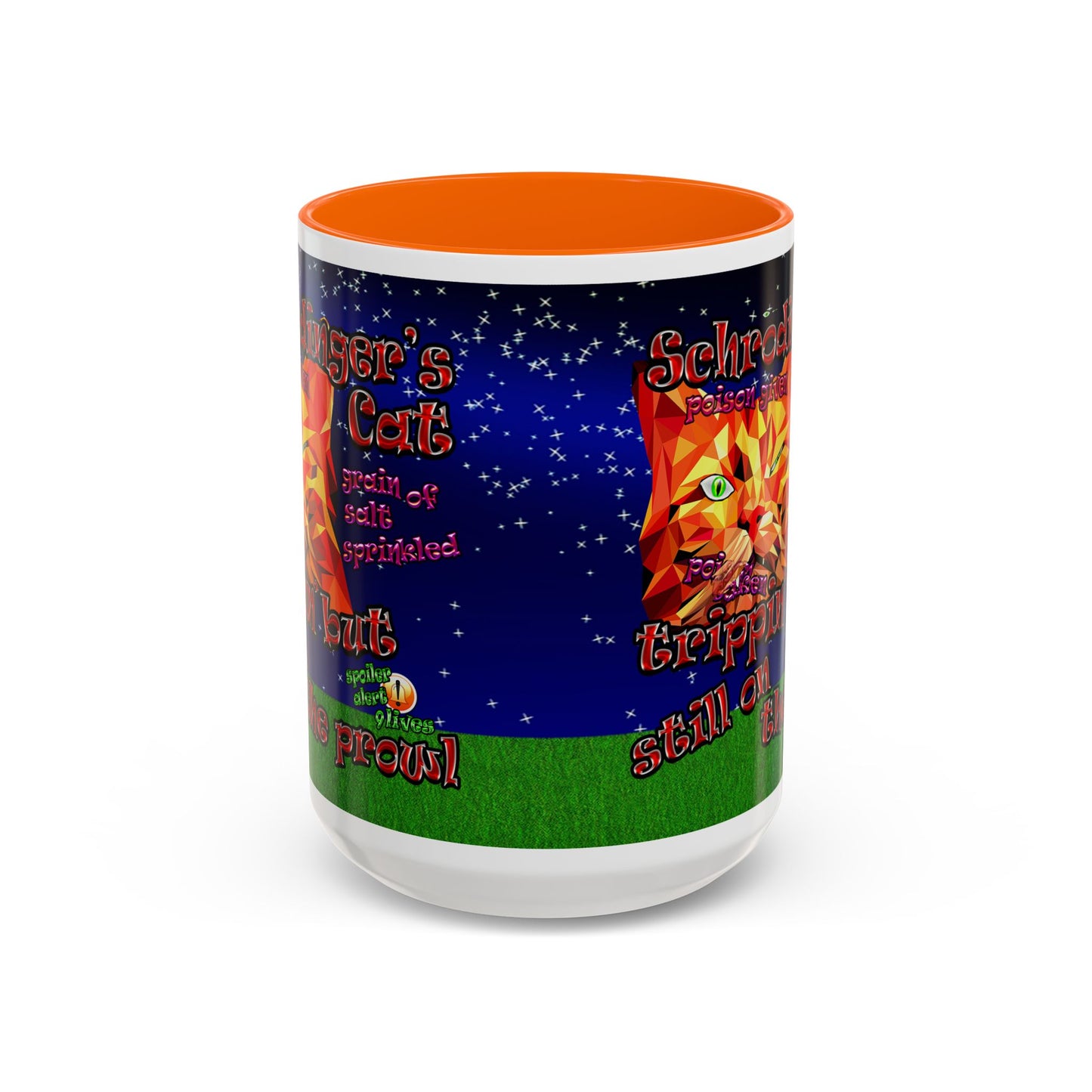 schrodinger's cat - Accent Mug ('snoops' background)