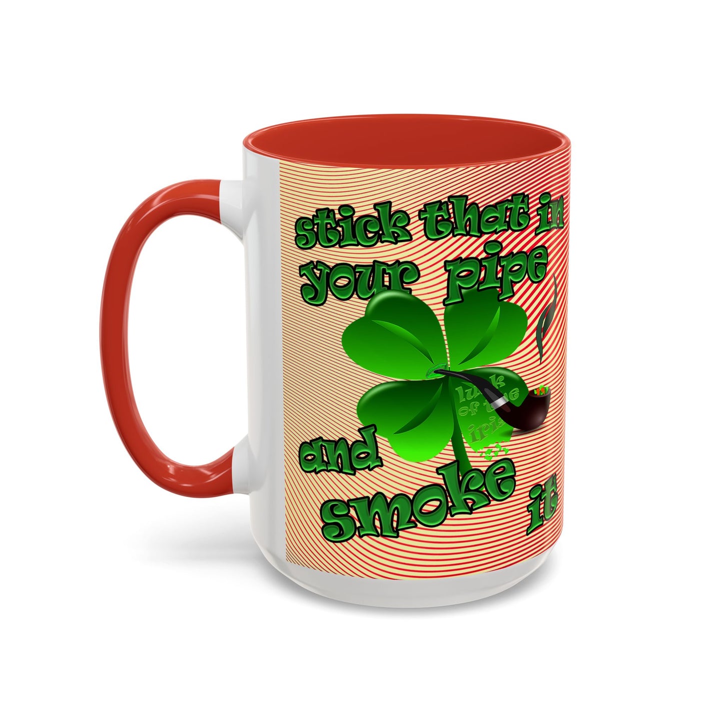 celtics logo - Accent Mug (yellow-orange wave)