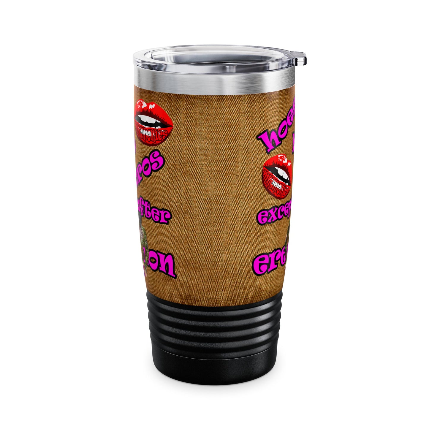 hoes b4 bros - Ringneck Tumbler, 20oz (brown papyrus)