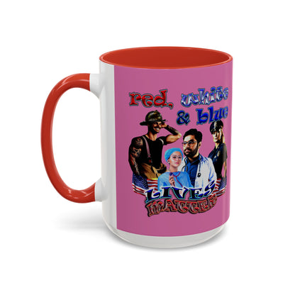 rw&b lives matter - Accent Mug (light pink)