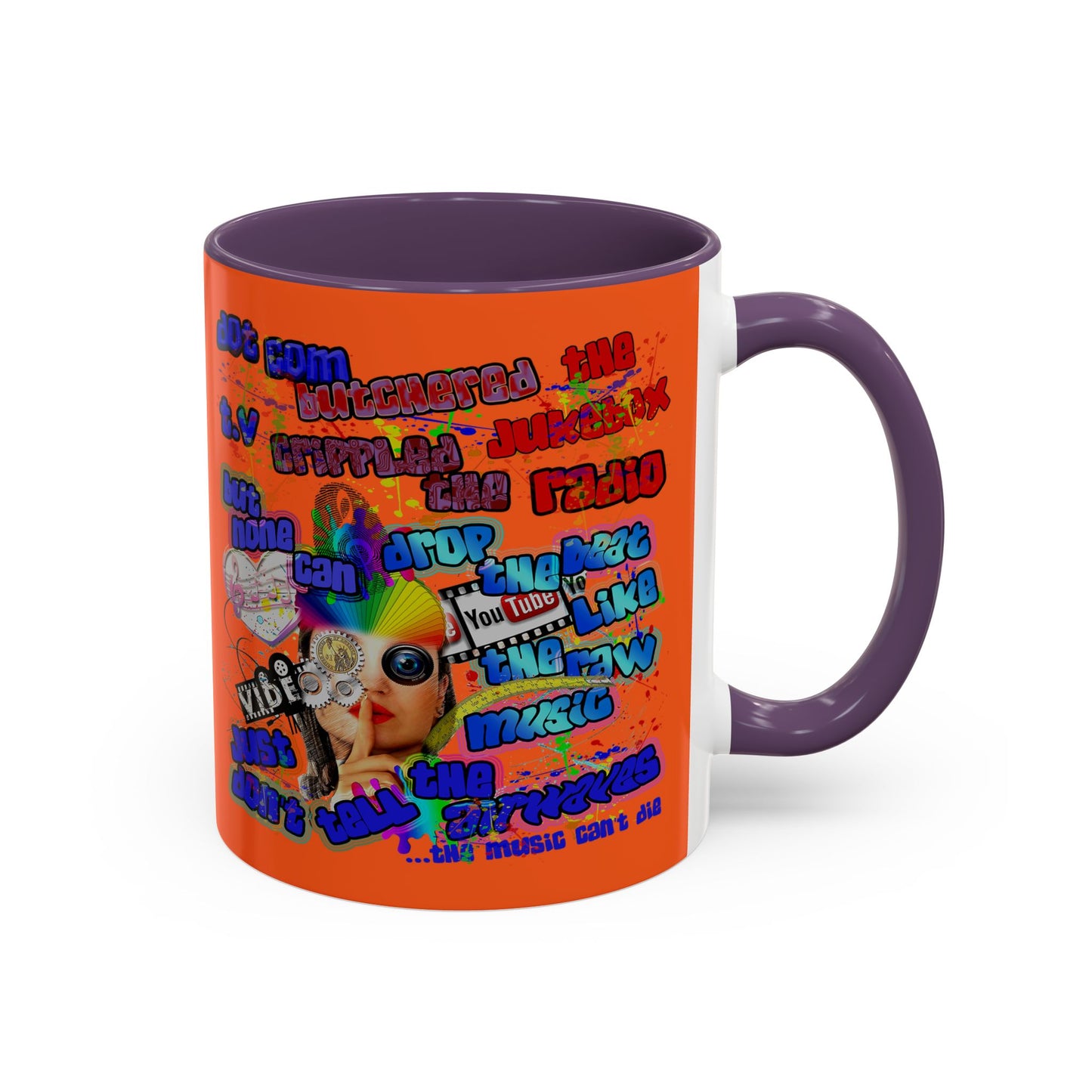 drop the beat - Accent Mug (orange)