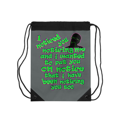 noticed you noticing - Drawstring Bag (dark grey)