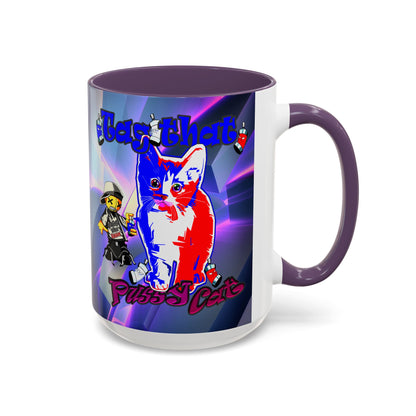 tag that - Accent Mug (grey-pink wave)