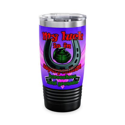 my luck - Ringneck Tumbler, 20oz (purple-pink wave)