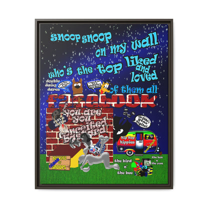 snoops - framed canvas art