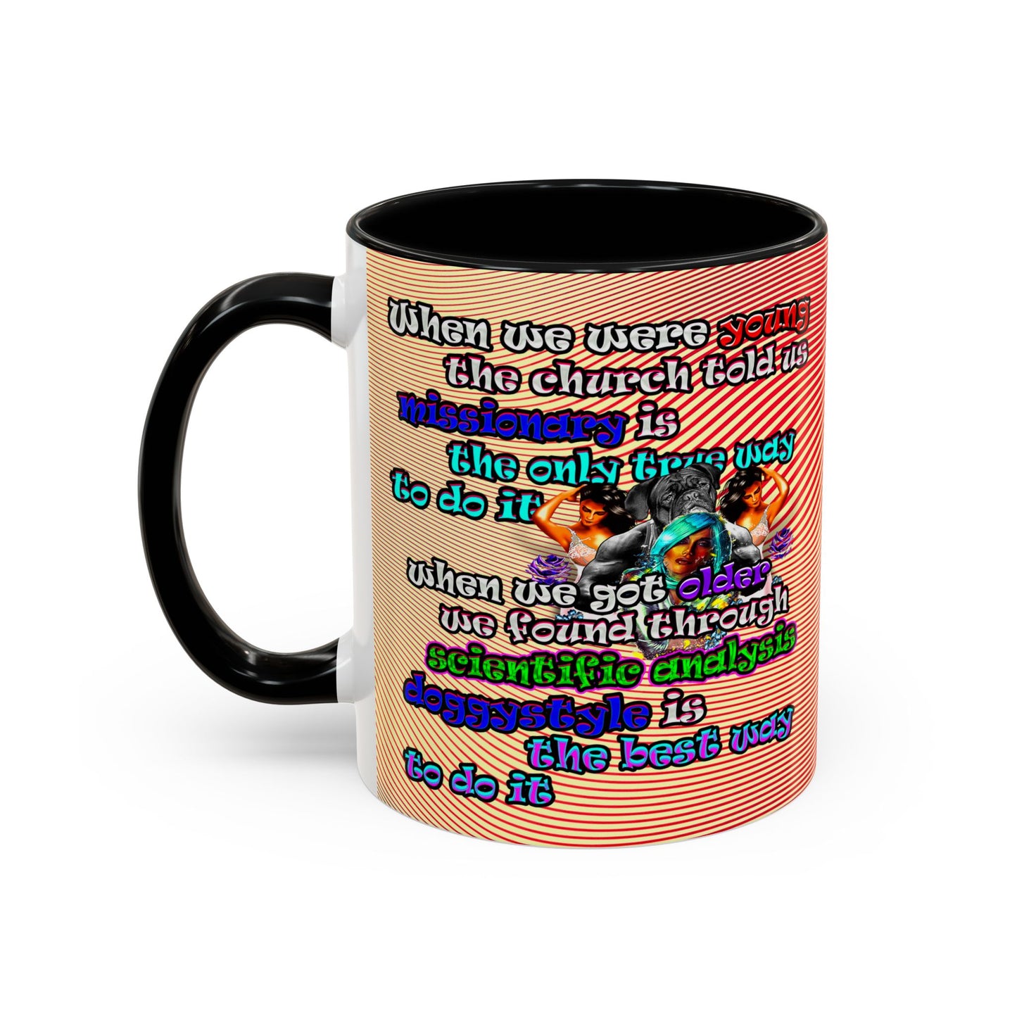 doggystyle - Accent Mug (yellow-orange wave)