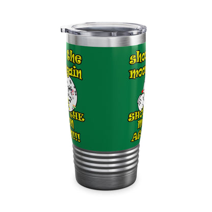 shoot the moon again - Ringneck Tumbler, 20oz (dark green)