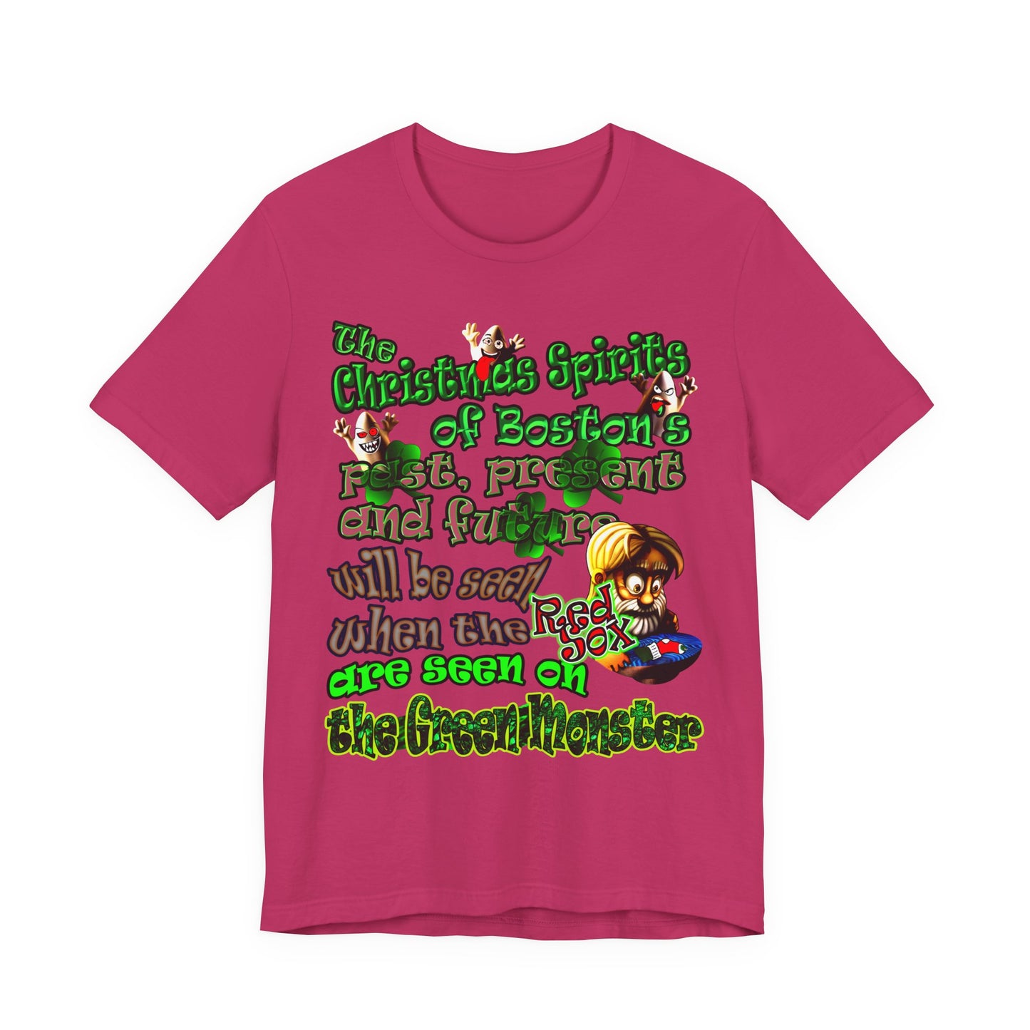 christmas spirits of boston - Unisex Jersey Short Sleeve Tee
