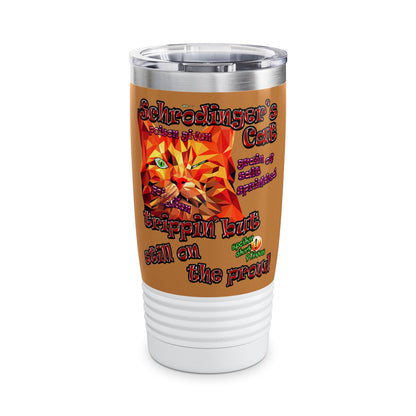 schrodinger's cat - Ringneck Tumbler, 20oz (light brown)