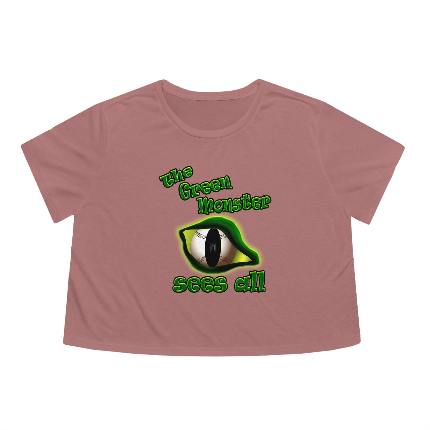 green monster - Women's Flowy Cropped Tee