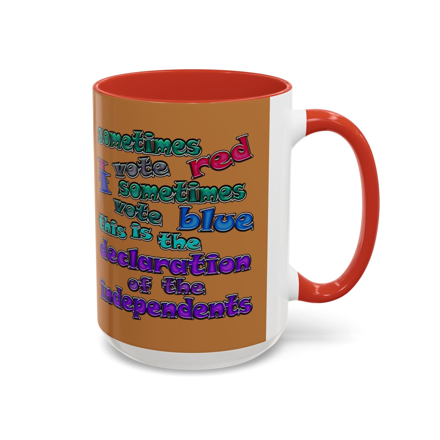 declaration of the independents - Accent Mug (light brown)