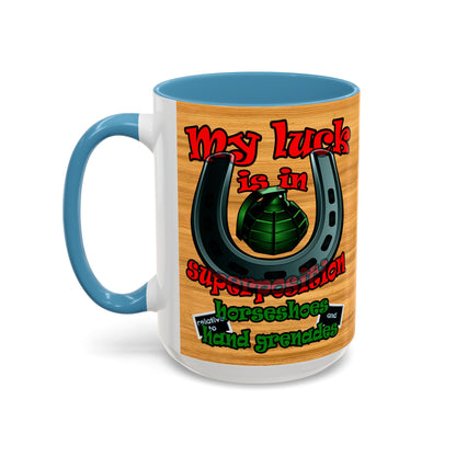 my luck - Accent Mug (butterscotch wood finish)