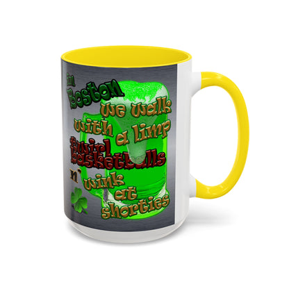 celtics logo - Accent Mug (brushed nickel)