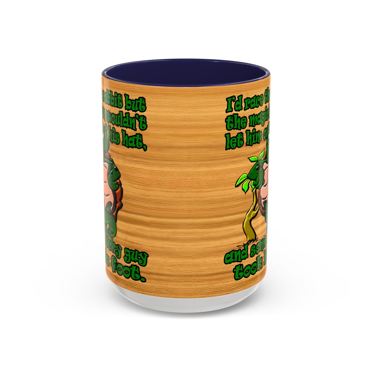 turtle race - Accent Mug (butterscotch wood finish)