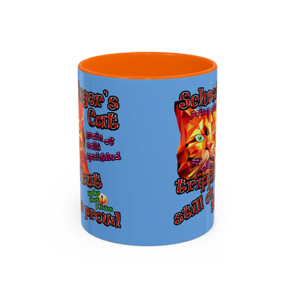 schrodinger's cat - Accent Mug (light blue)