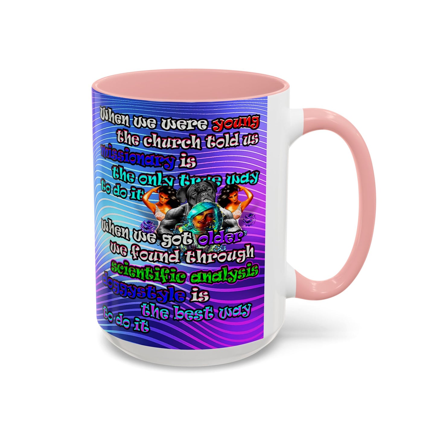 doggystyle - Accent Mug (purple wave)