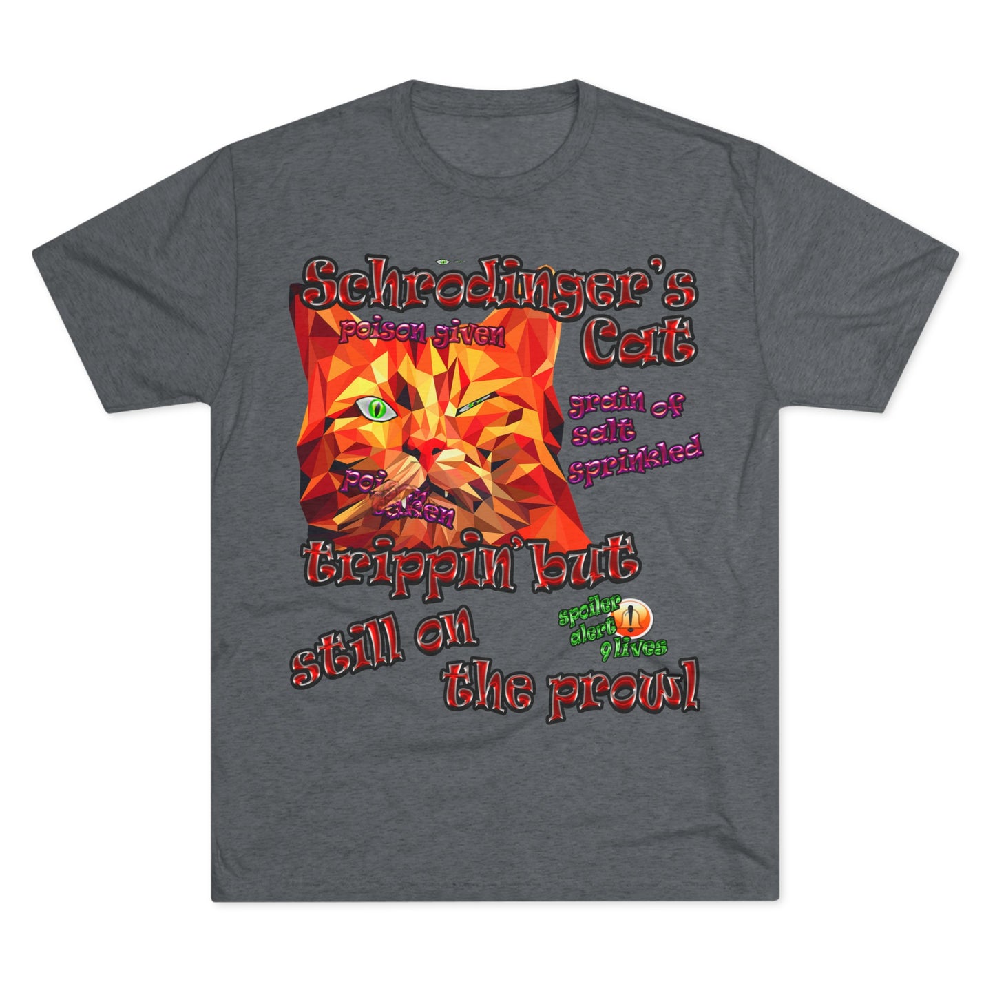 schrodinger's cat - Unisex Tri-Blend Crew Tee