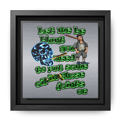 og - framed canvas art (brushed nickel)