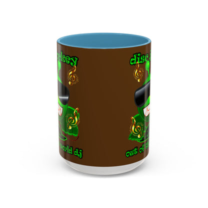 disc jockey - Accent Mug (brown)