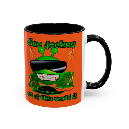 disc jockey - Accent Mug (orange)