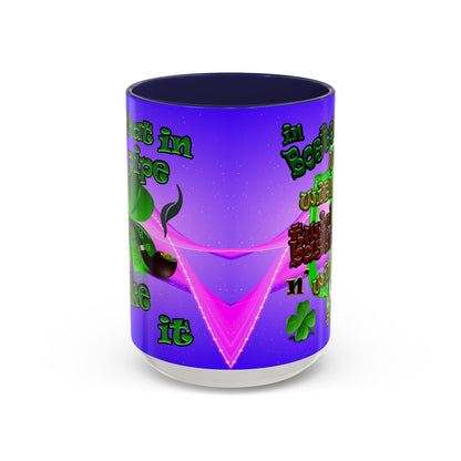 celtics logo - Accent Mug (purple-pink wave)