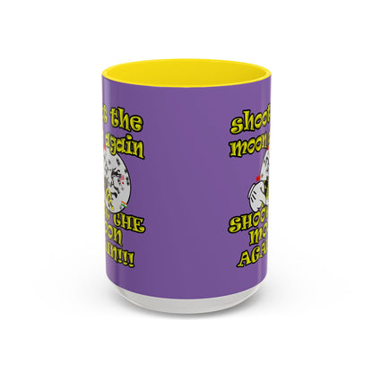 shoot the moon again - Accent Mug (light purple)