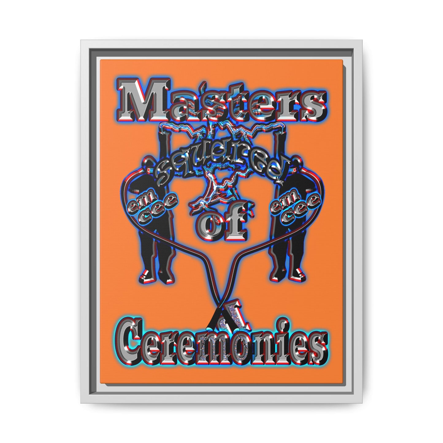 em cee squared - framed canvas art (crusta)