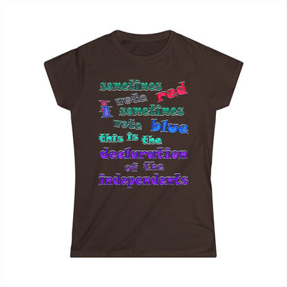 declaration of the independents - Women's Softstyle Tee