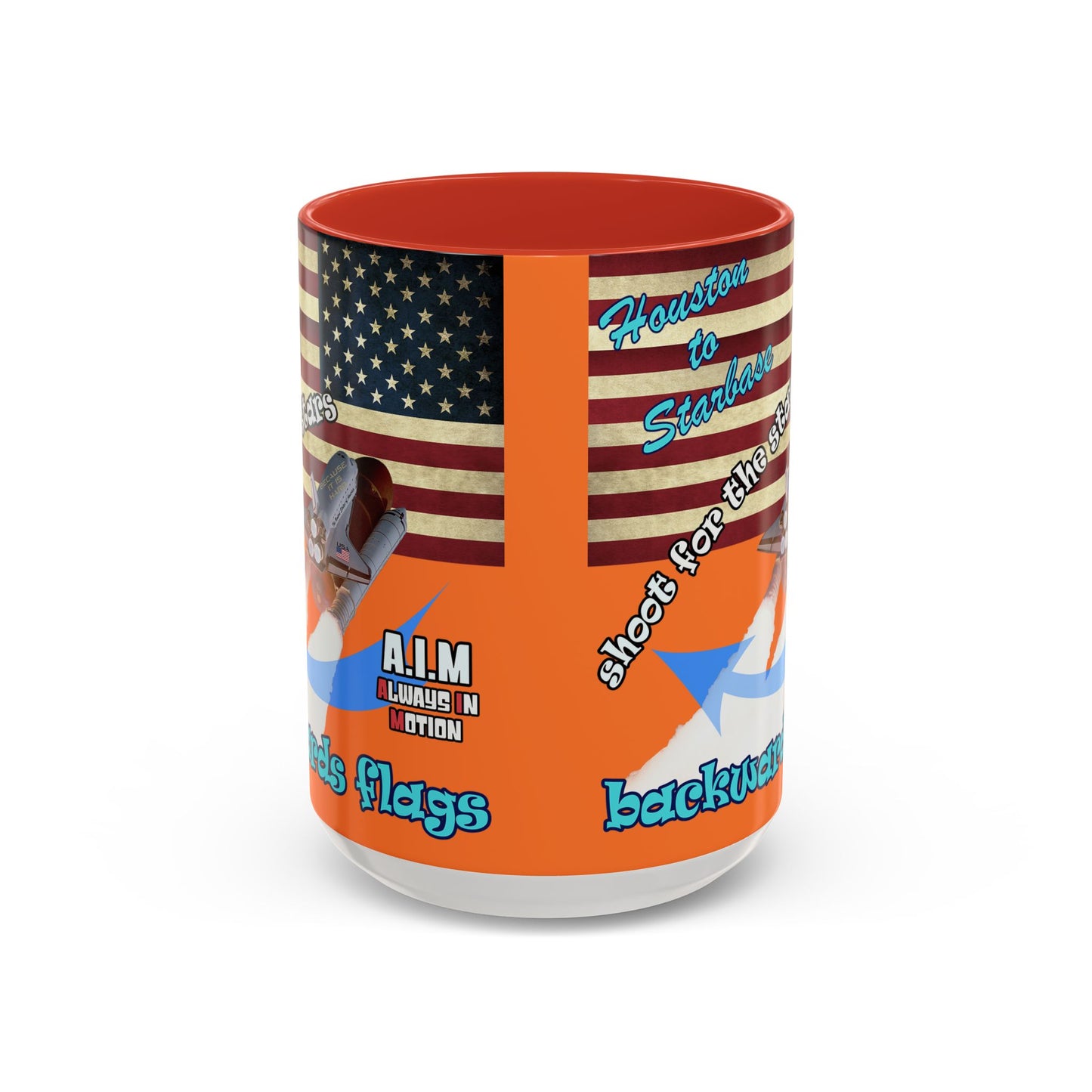 shoot for the stars - Accent Mug (crusta)