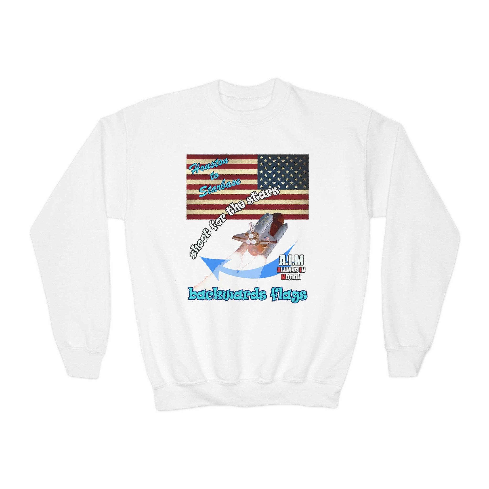 shoot for the stars - Youth Crewneck Sweatshirt