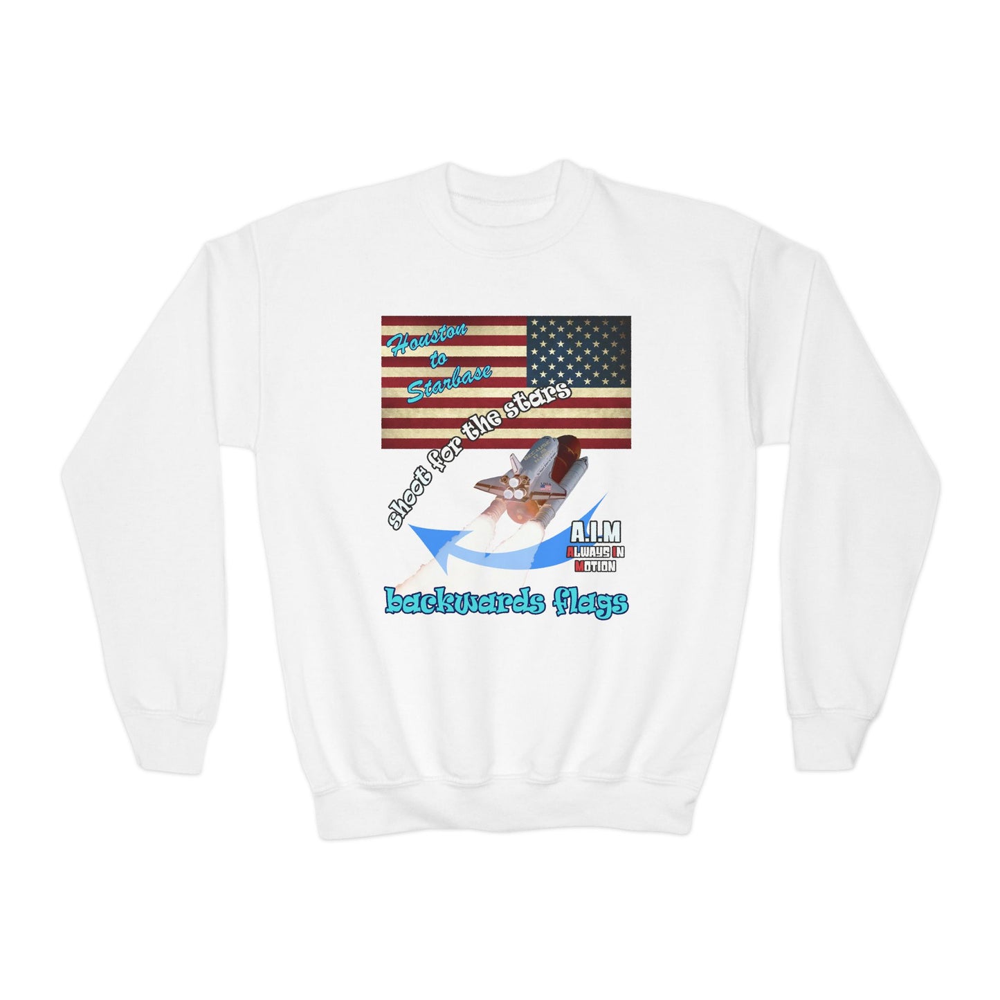 shoot for the stars - Youth Crewneck Sweatshirt