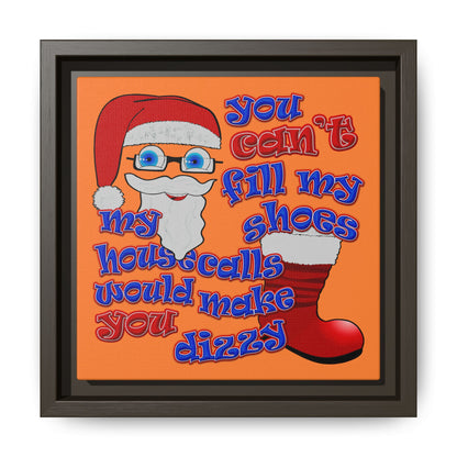 santa's shoes - framed canvas art (crusta)