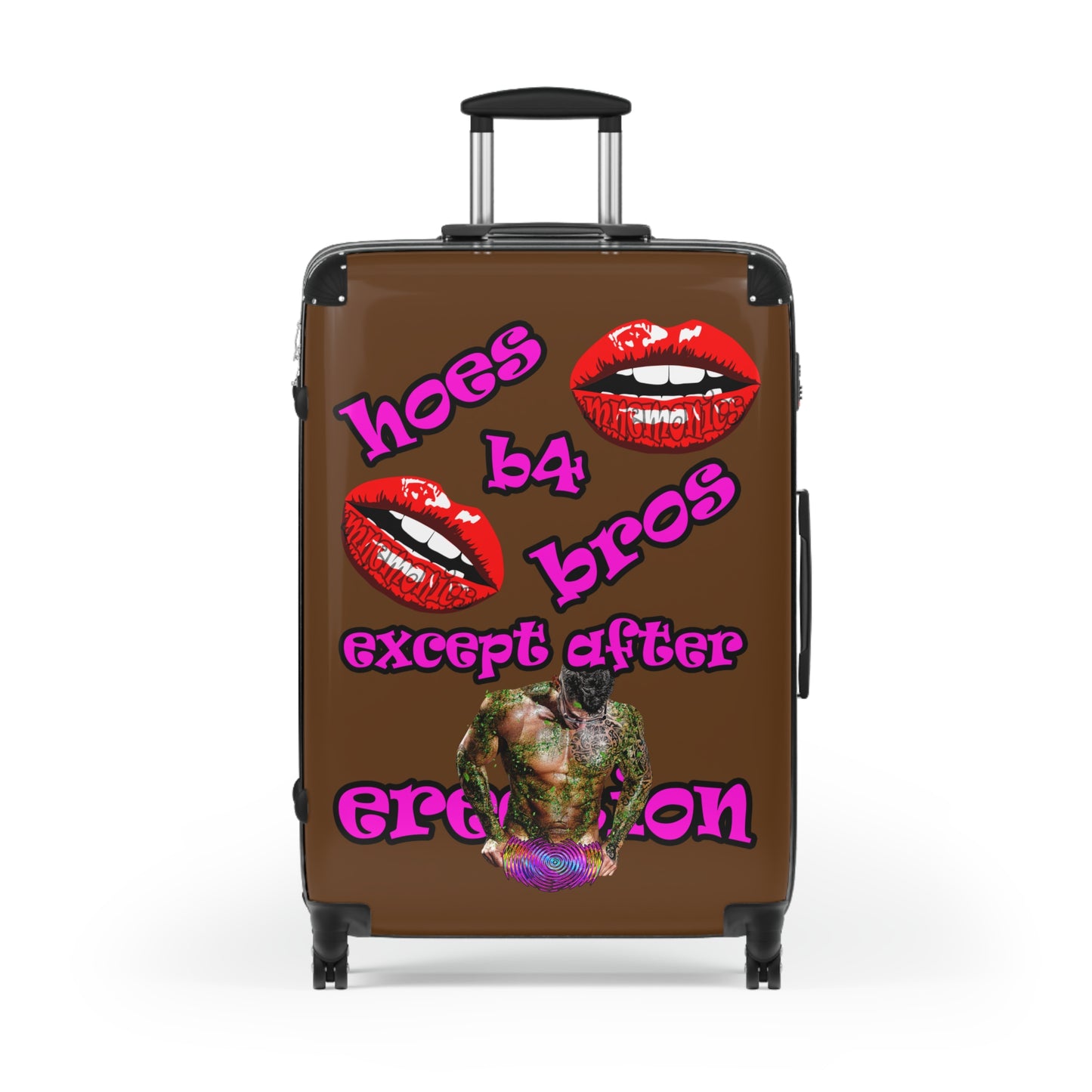 hoes b4 bros - Suitcase (brown)