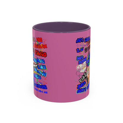 drop the beat - Accent Mug (light pink)