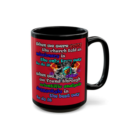 doggystyle - Black Mug (dark red)